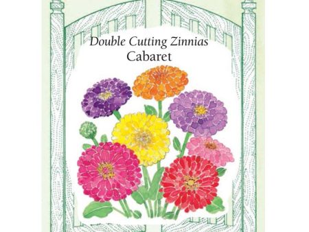 Cabaret Double Cutting Zinnia Flower Seeds For Cheap