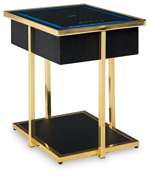 Rexwell Accent Table with Speaker For Discount