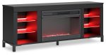 Cayberry 3-Piece Entertainment Center with Electric Fireplace For Cheap