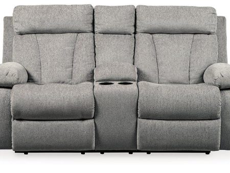 Mitchiner Reclining Loveseat with Console Discount