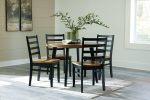 Blondon Dining Table and 4 Chairs (Set of 5) For Discount