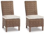 Beachcroft Outdoor Side Chair with Cushion (Set of 2) Discount