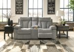 Mitchiner Reclining Loveseat with Console Discount