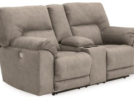 Cavalcade Power Reclining Loveseat with Console Online now