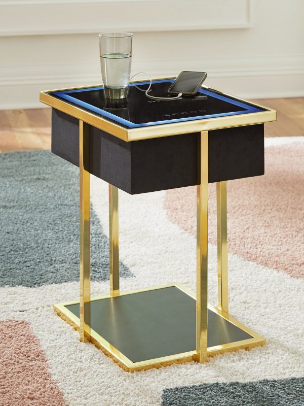 Rexwell Accent Table with Speaker For Discount