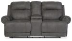 Austere Reclining Loveseat with Console Fashion