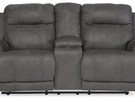 Austere Reclining Loveseat with Console Fashion