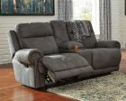 Austere Reclining Loveseat with Console Fashion