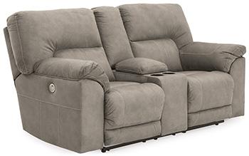 Cavalcade Power Reclining Loveseat with Console Online now