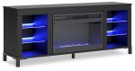 Cayberry 3-Piece Entertainment Center with Electric Fireplace For Cheap