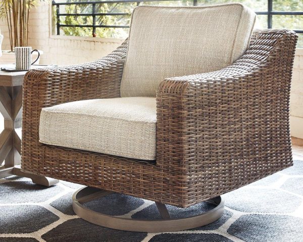 Beachcroft Outdoor Swivel Lounge with Cushion on Sale