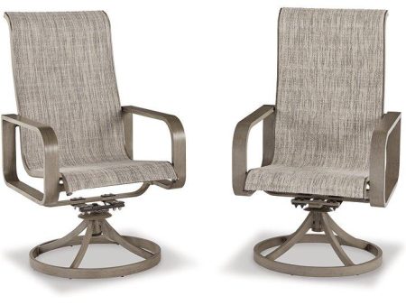 Beach Front Sling Swivel Chair (Set of 2) For Cheap