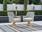 Seton Creek Outdoor Swivel Dining Chair (Set of 2) Sale