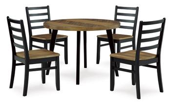 Blondon Dining Table and 4 Chairs (Set of 5) For Discount