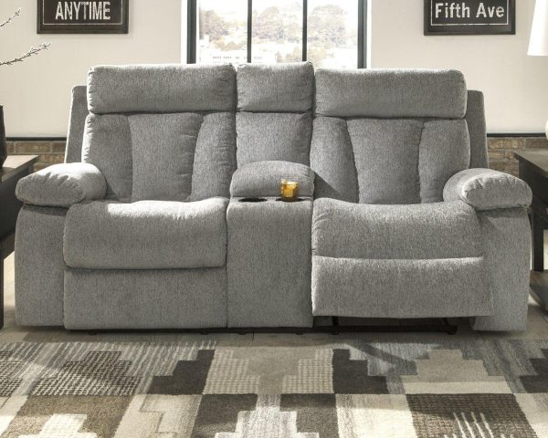 Mitchiner Reclining Loveseat with Console Discount