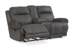 Austere Reclining Loveseat with Console Fashion