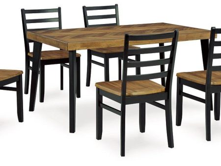 Blondon Dining Table and 6 Chairs (Set of 7) Fashion