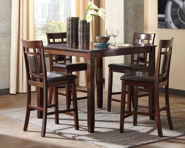 Bennox Counter Height Dining Table and Bar Stools (Set of 5) Hot on Sale