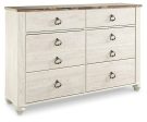 Willowton Dresser and Mirror For Discount