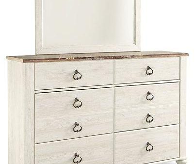 Willowton Dresser and Mirror For Discount