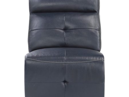 Avenue Armless Reclining Chair in Navy 9469NVB-AR Supply