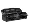 Bastrop Double Reclining Sofa in Black 8230BLK-3 Sale