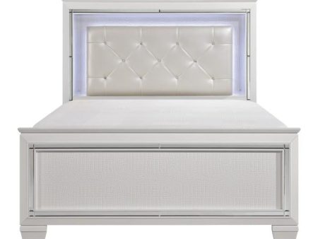 Allura Queen Panel Bed in White 1916W-1* Fashion