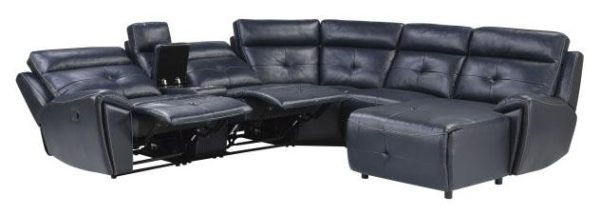 Avenue Right Side Chaise in Navy 9469NVB-RC For Discount