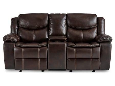 Bastrop Double Glider Reclining Loveseat in Brown 8230BRW-2 Online Sale