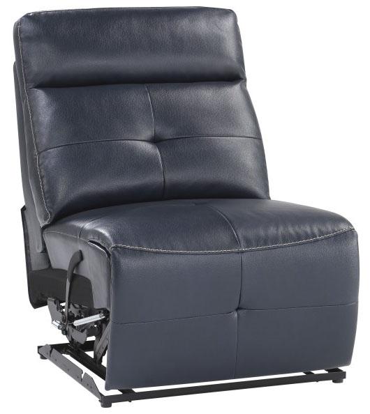 Avenue Armless Reclining Chair in Navy 9469NVB-AR Supply