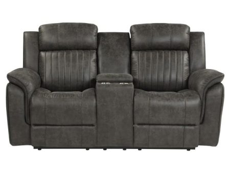 Centeroak Double Reclining Loveseat in Gray 9479BRG-2 Supply