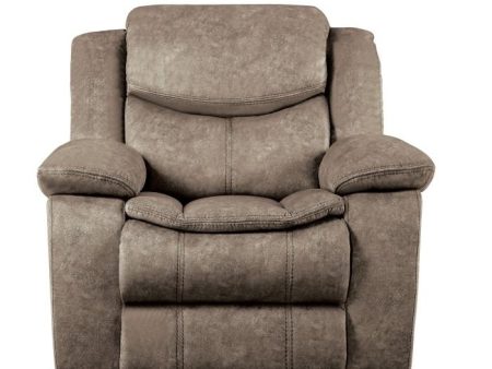 Bastrop Glider Reclining Chair in Brown 8230FBR-1 Hot on Sale