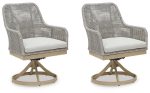 Seton Creek Outdoor Swivel Dining Chair (Set of 2) Sale