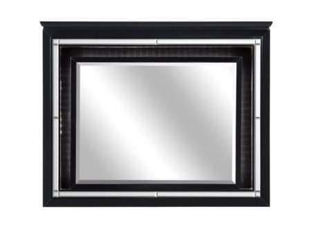 Allura Mirror in Black 1916BK-6 Cheap