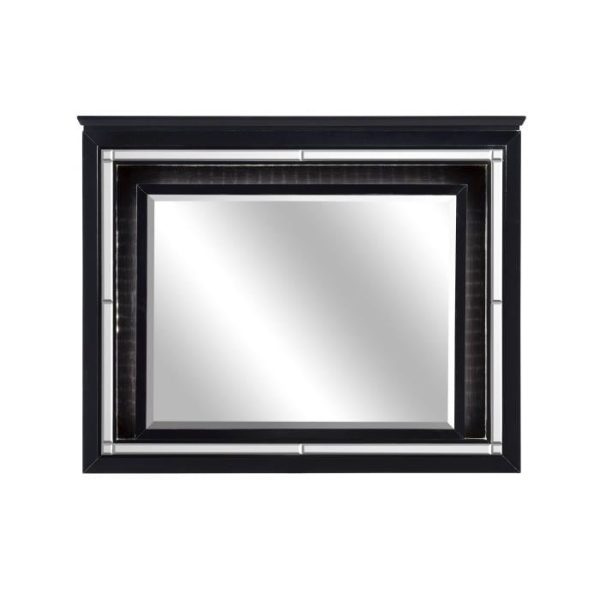 Allura Mirror in Black 1916BK-6 Cheap