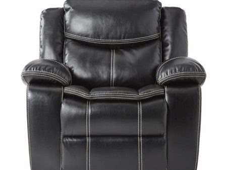 Bastrop Glider Reclining Chair in Black 8230BLK-1 Discount