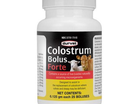 Colostrum Bolus Forte For Calves And Sheep 25 Count by Durvet Online