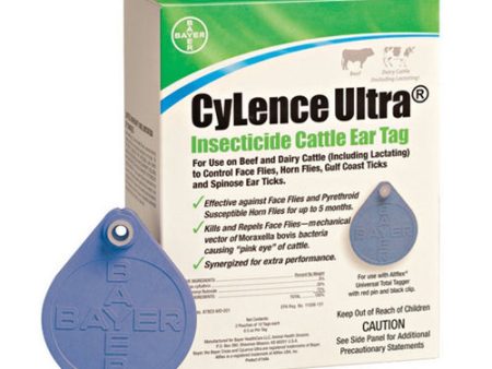 Cylence Ultra Insecticide Cattle Ear Tags 20 Count by Elanco Online Sale