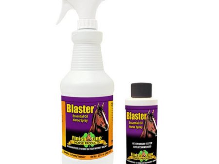 Blaster Essential Oil Horse Spray With Spray Bottle 4 Oz by Finish Line Horse Products, Inc. For Discount