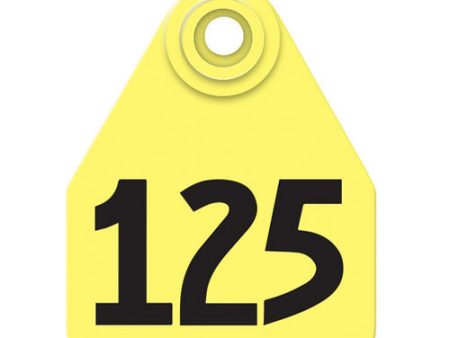 Allflex Global Medium Numbered Tags 101-125 Yellow 1 Count by Allflex Online Hot Sale